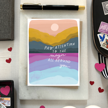 Pay Attention Encouragement Card