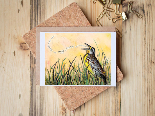 Western Meadowlark Greeting Card