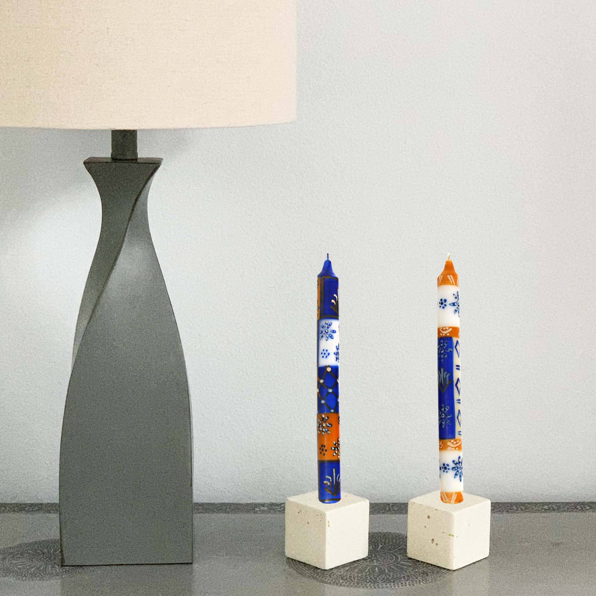 Durra Hand Painted Taper Taper Candles