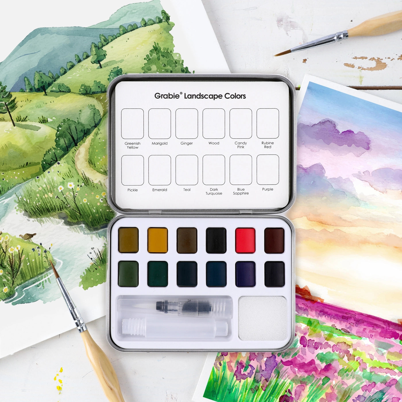 Landscape Pocket Watercolor Set