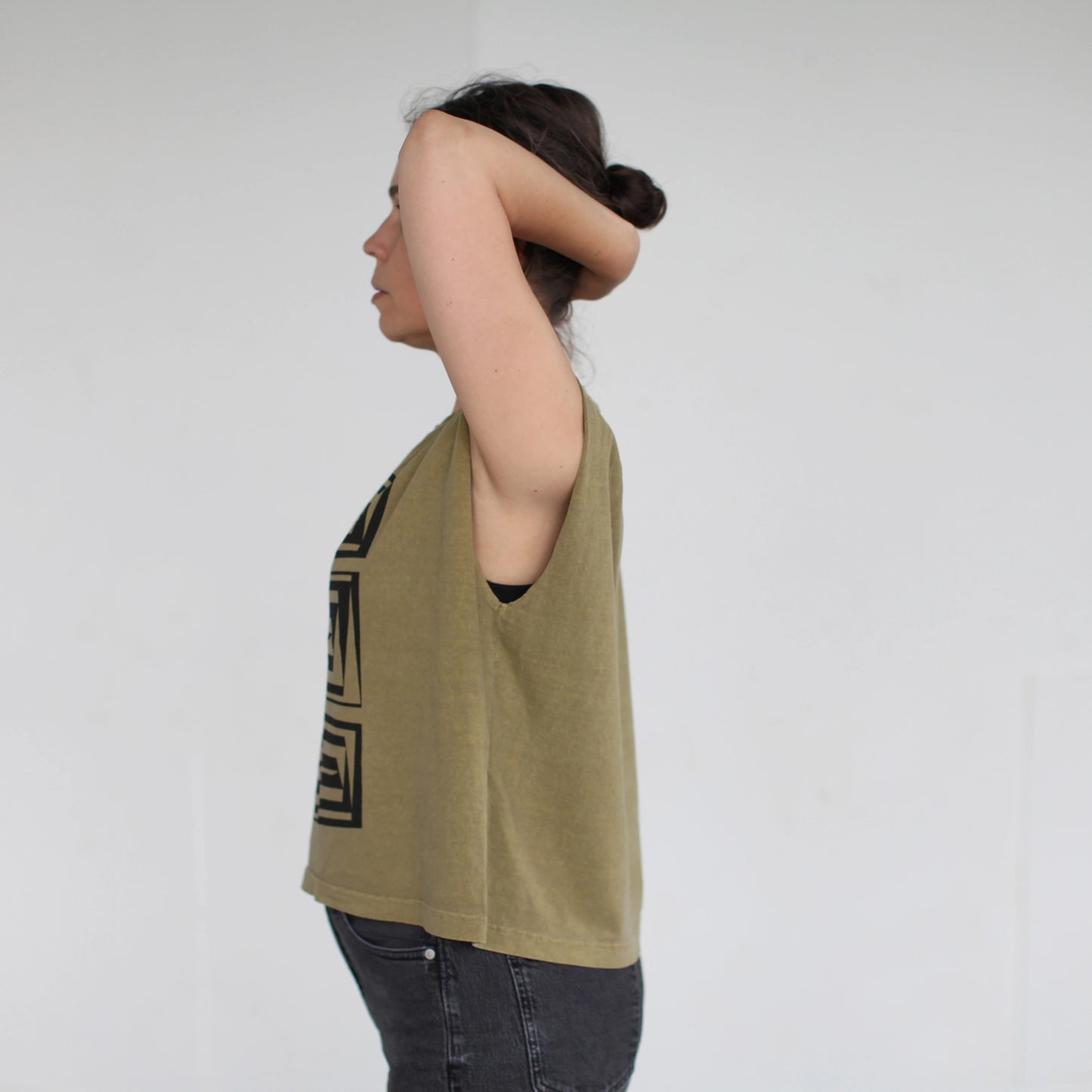 Vertigo T-Shirt in Olive Green