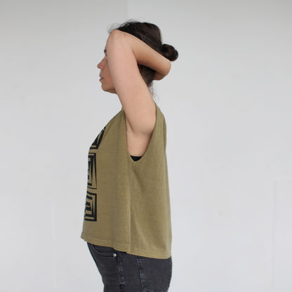 Vertigo T-Shirt in Olive Green