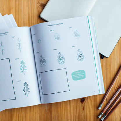 PNW How to Draw Book (Trees, Flowers and More)