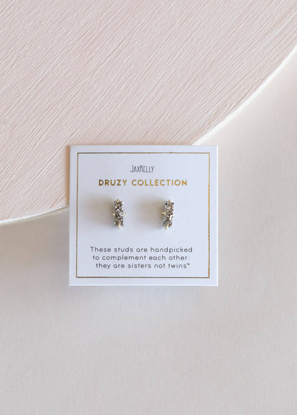 Silver Druzy Bar Posts