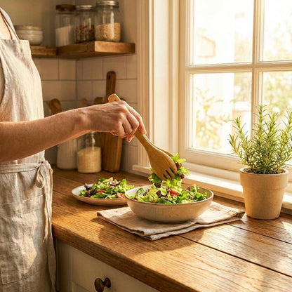 Bamboo Serving Tongs
