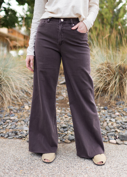 Fiona Raw Edge High Rise Jean in Mocha | Dear John