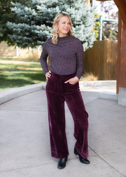 Audrey Chenille High Rise in Fig | Dear John