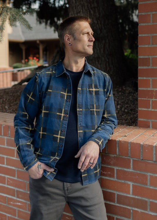 Stevie Shirt in Washed Blue | Katin