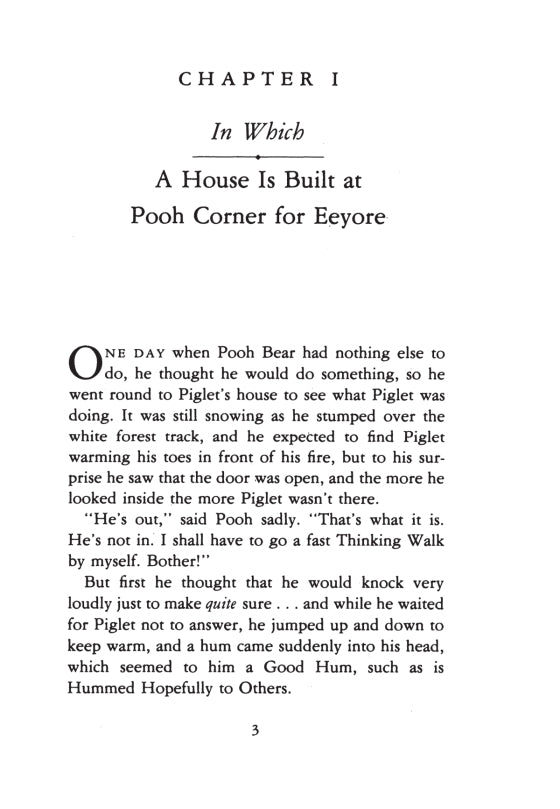 House At Pooh Corner Book