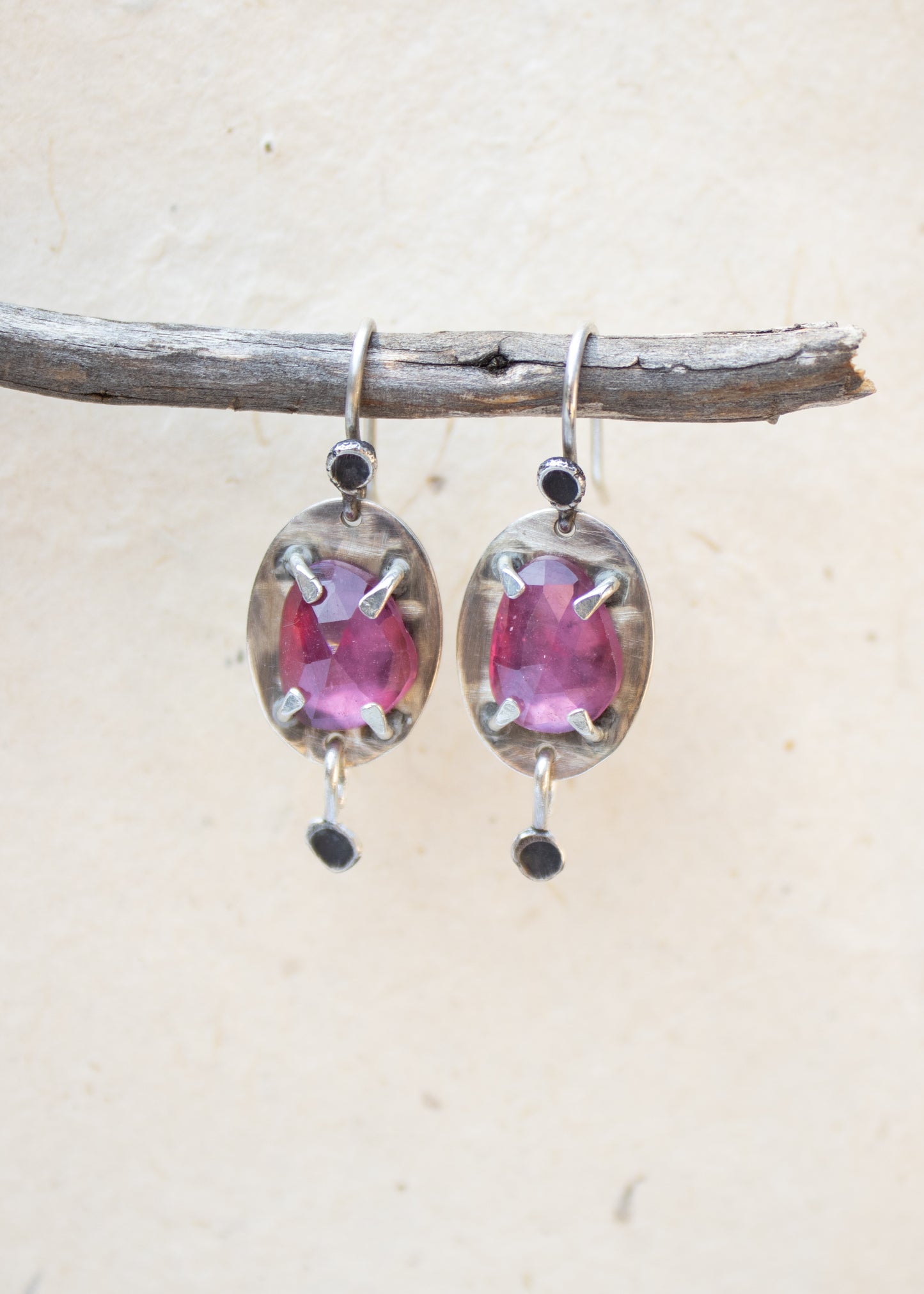 Pink Sapphire Earrings | Glacier Lily