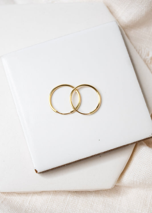 Gold Filled Endless Hoop - 16mm
