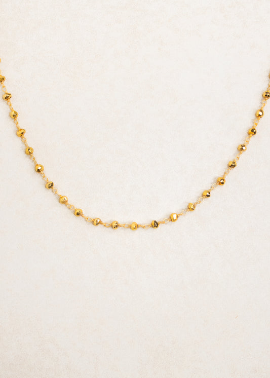 Gold Pyrite Necklace | Flying Lizard