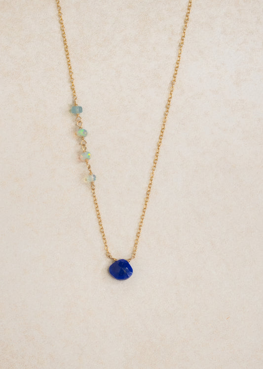 Lapis Opal Necklace | Flying Lizard