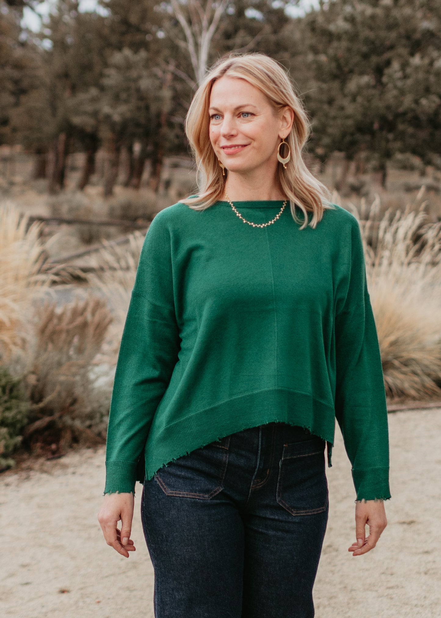 Lawson Sweater in Emerald | Kerisma