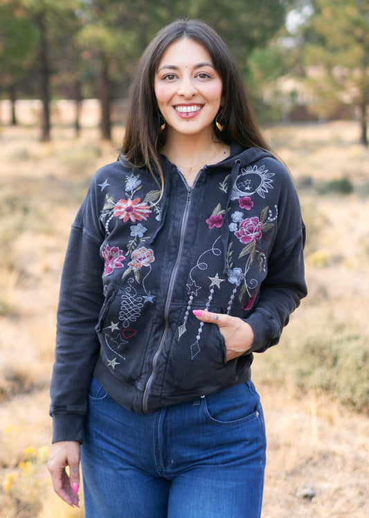 Lulu Hoodie in Lava | Caite