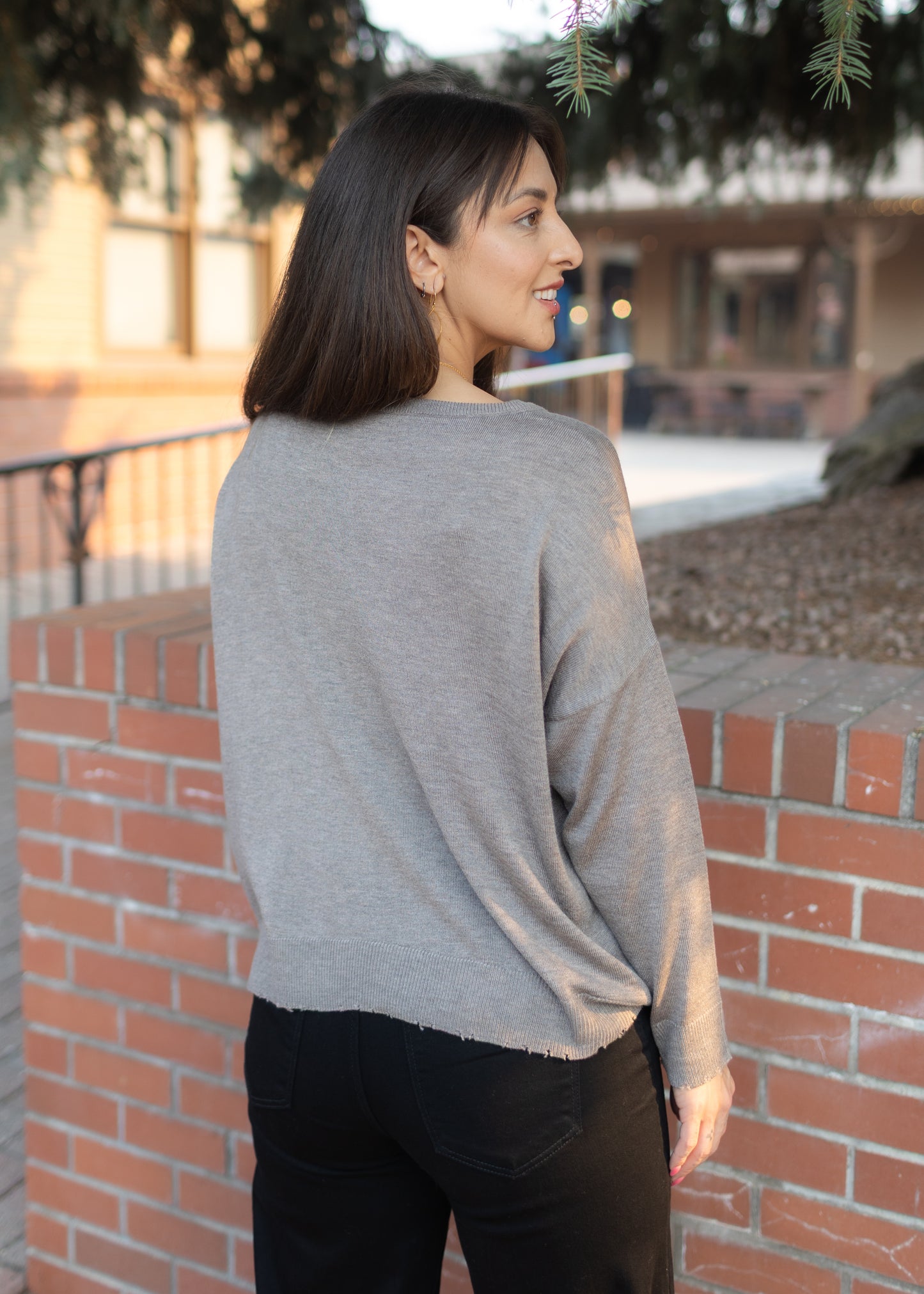 Lawson Sweater in Heather Brown | Kerisma