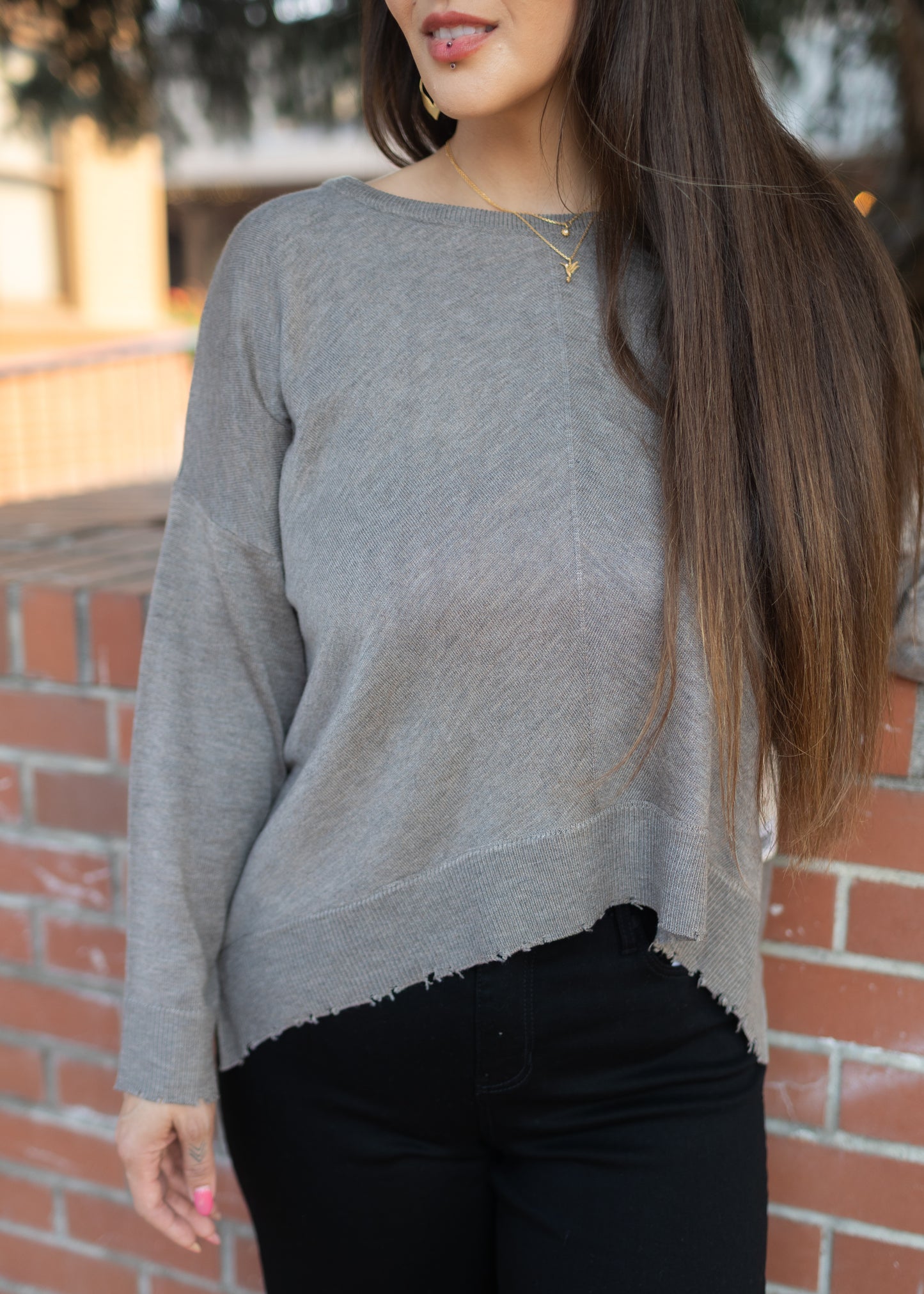 Lawson Sweater in Heather Brown | Kerisma