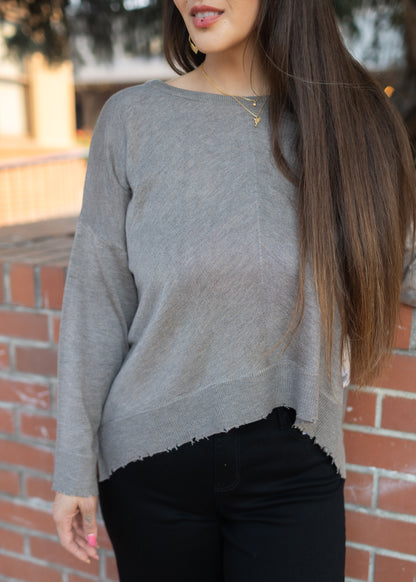 Lawson Sweater in Heather Brown | Kerisma