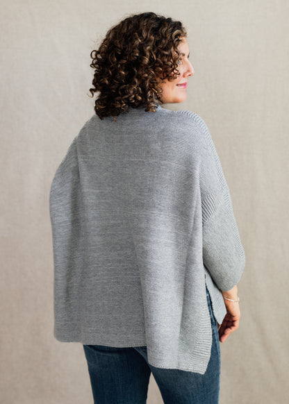 Boho One Size Sweater in Heather Grey | Kerisma