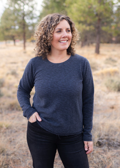 Crimped Sweatshirt in Gull | Cut•Loose