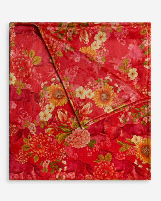 Cozy Blanket in Stallion Print | Johnny Was