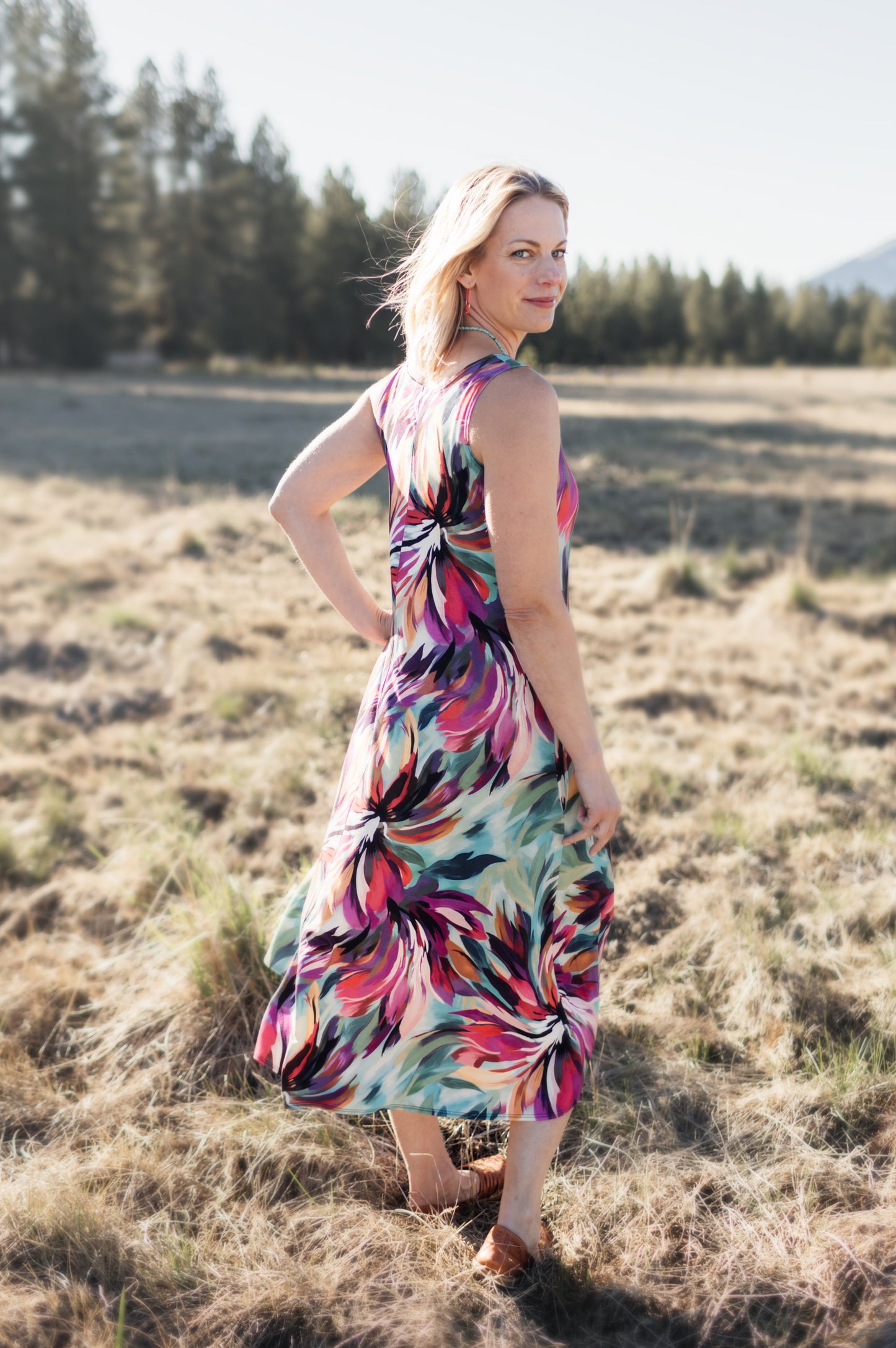Penny Dress in Brushed Floral | Salaam