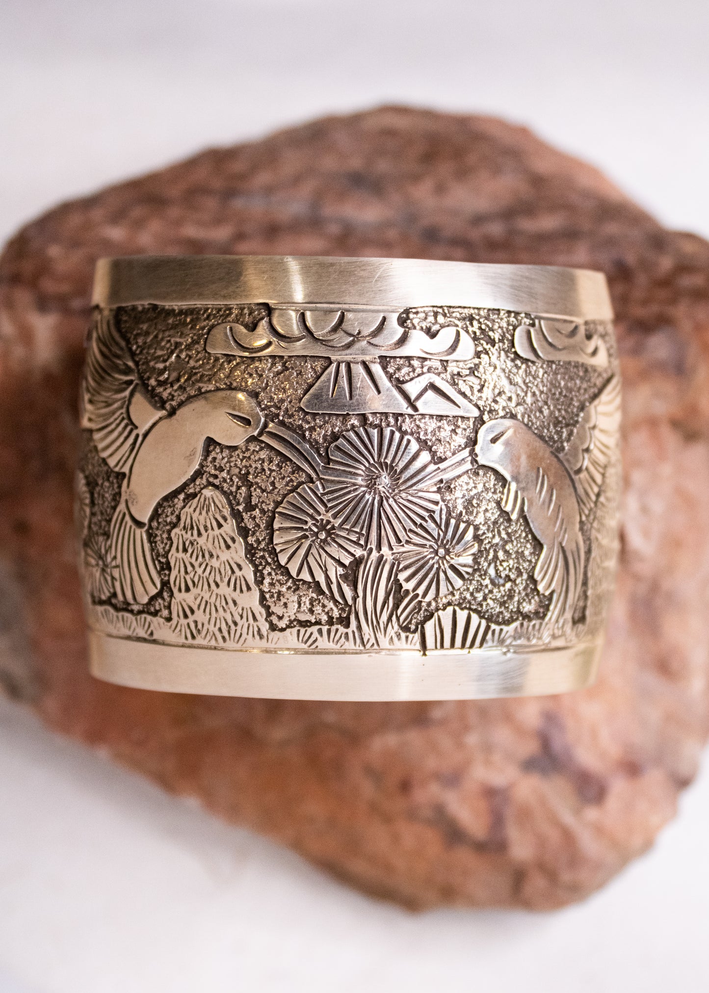 Silver Hummingbird Cuff