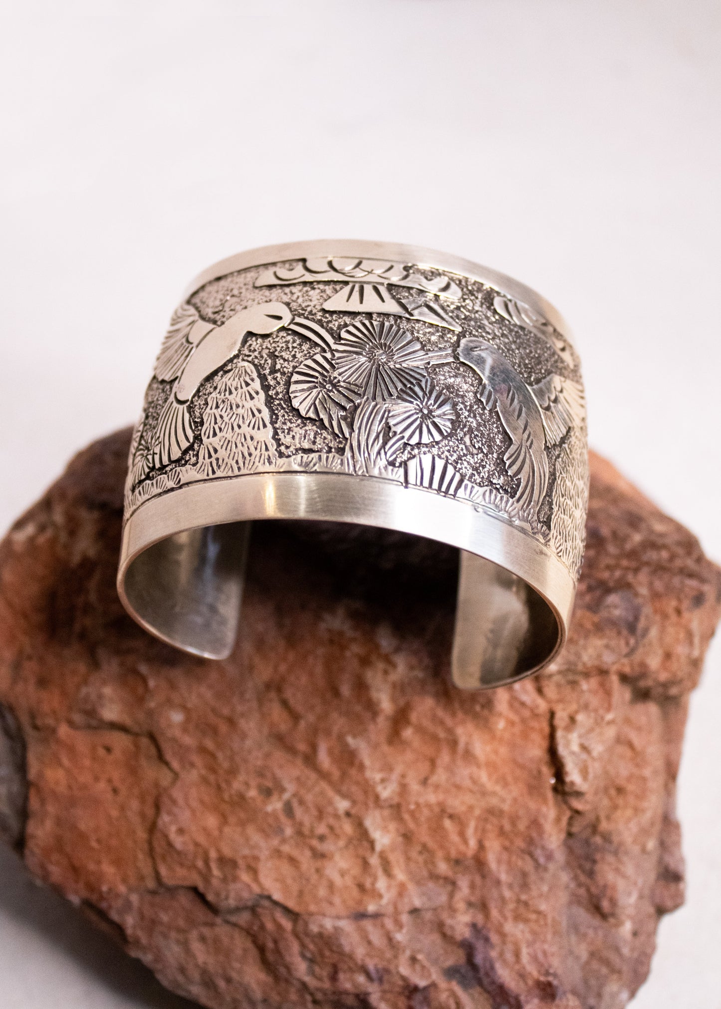 Silver Hummingbird Cuff