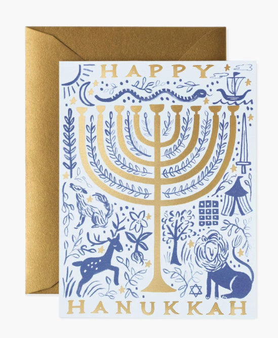 Twelve Tribes Menorah Card