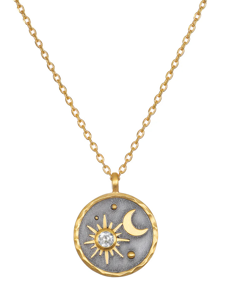 Celestial Birthstone Necklace - April | Satya