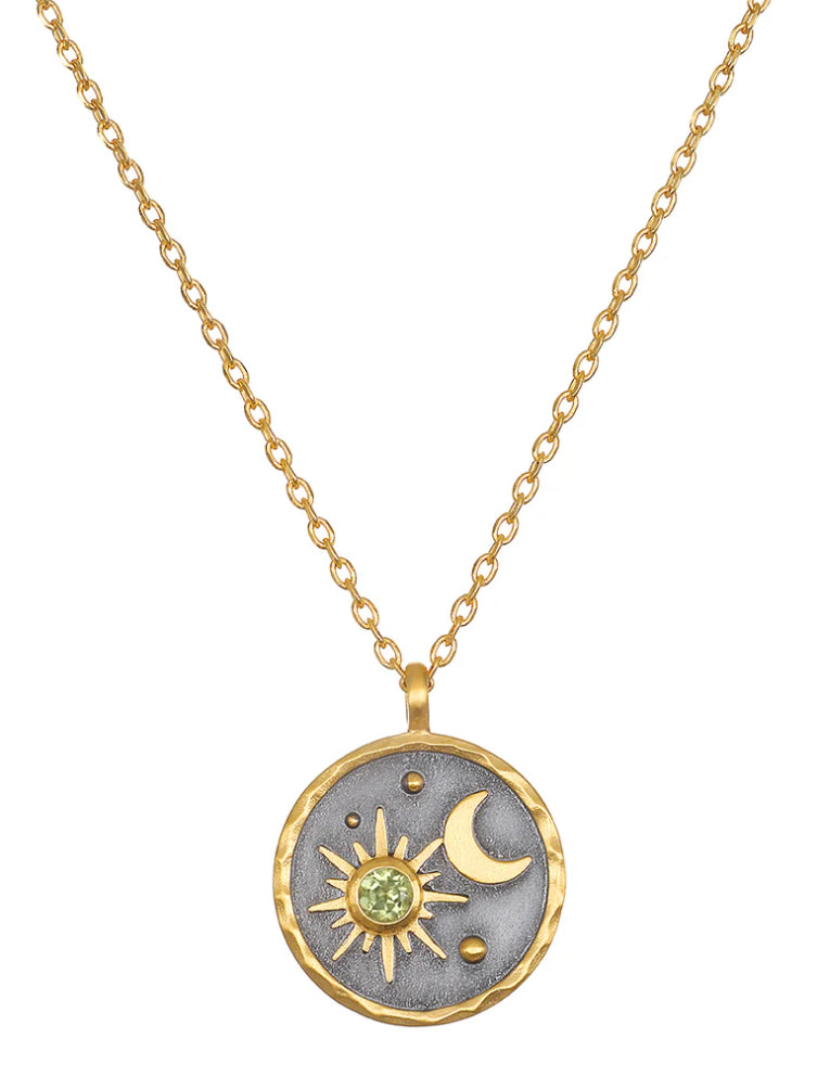 Celestial Birthstone Necklace - August | Satya