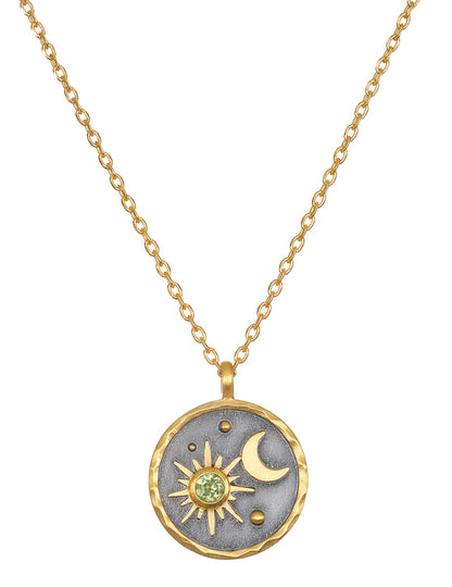 Celestial Birthstone Necklace - August | Satya