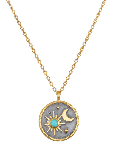 Celestial Birthstone Necklace - December