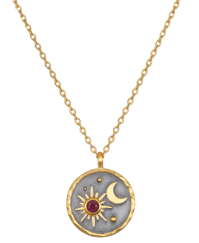 Celestial Birthstone Necklace - July