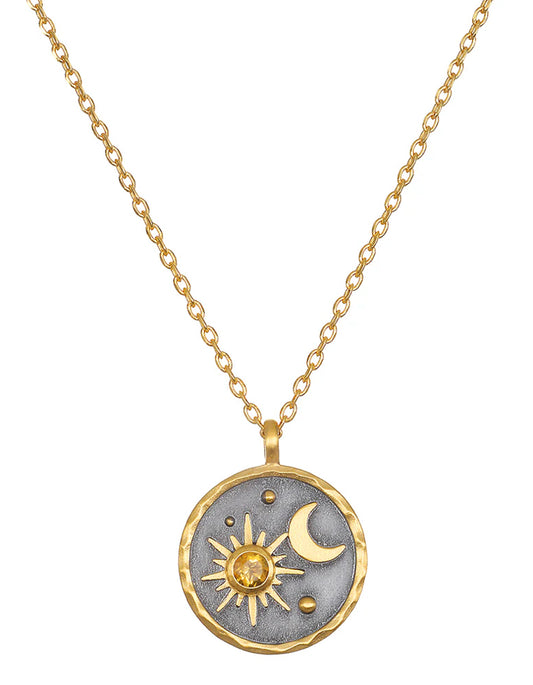 Celestial Birthstone Necklace - November