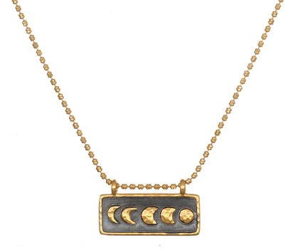 Moon Phase Bar Necklace