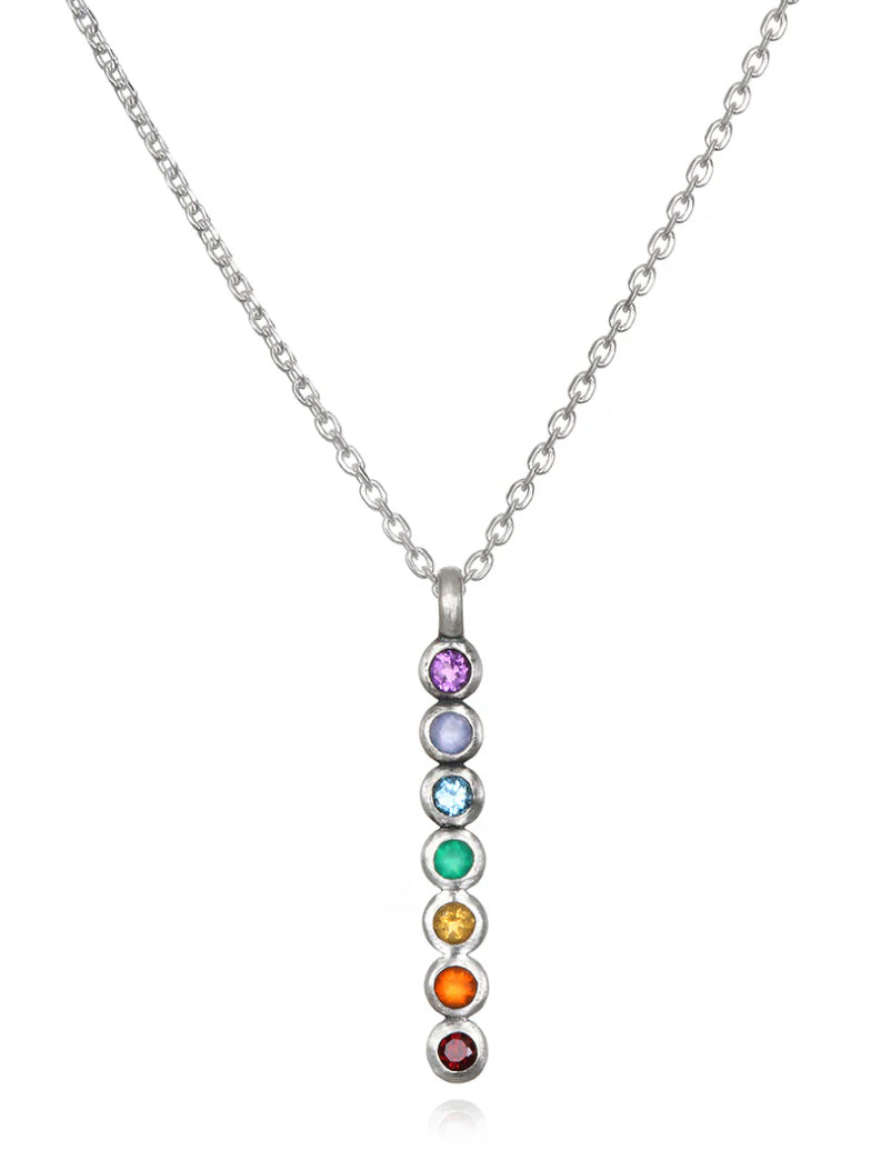 Sterling Silver Chakra Necklace