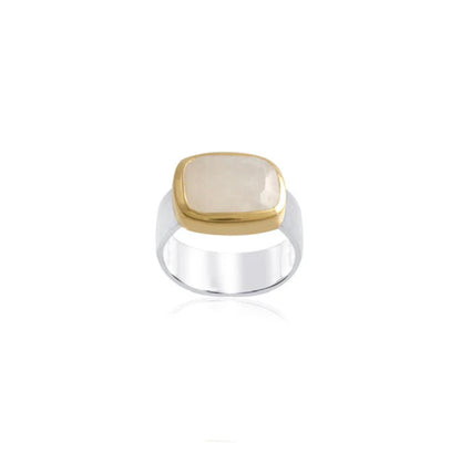 Rainbow Moonstone Ring