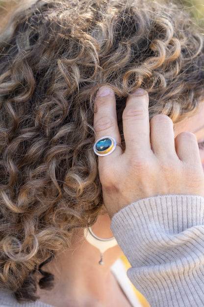Teal Kyanite Ring | Austin Titus