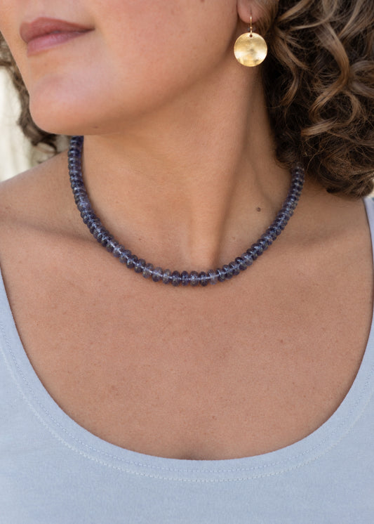 Beaded Iolite Necklace