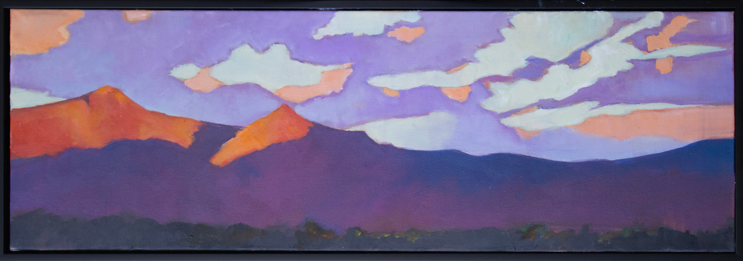 "Reflected Sunset (on Smith Rock Park)" Oil Painting | Janice Druian