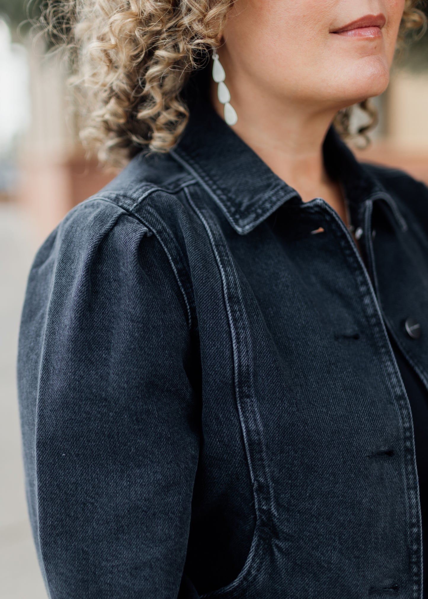 Denim Jacket in Washed Black | Sanctuary
