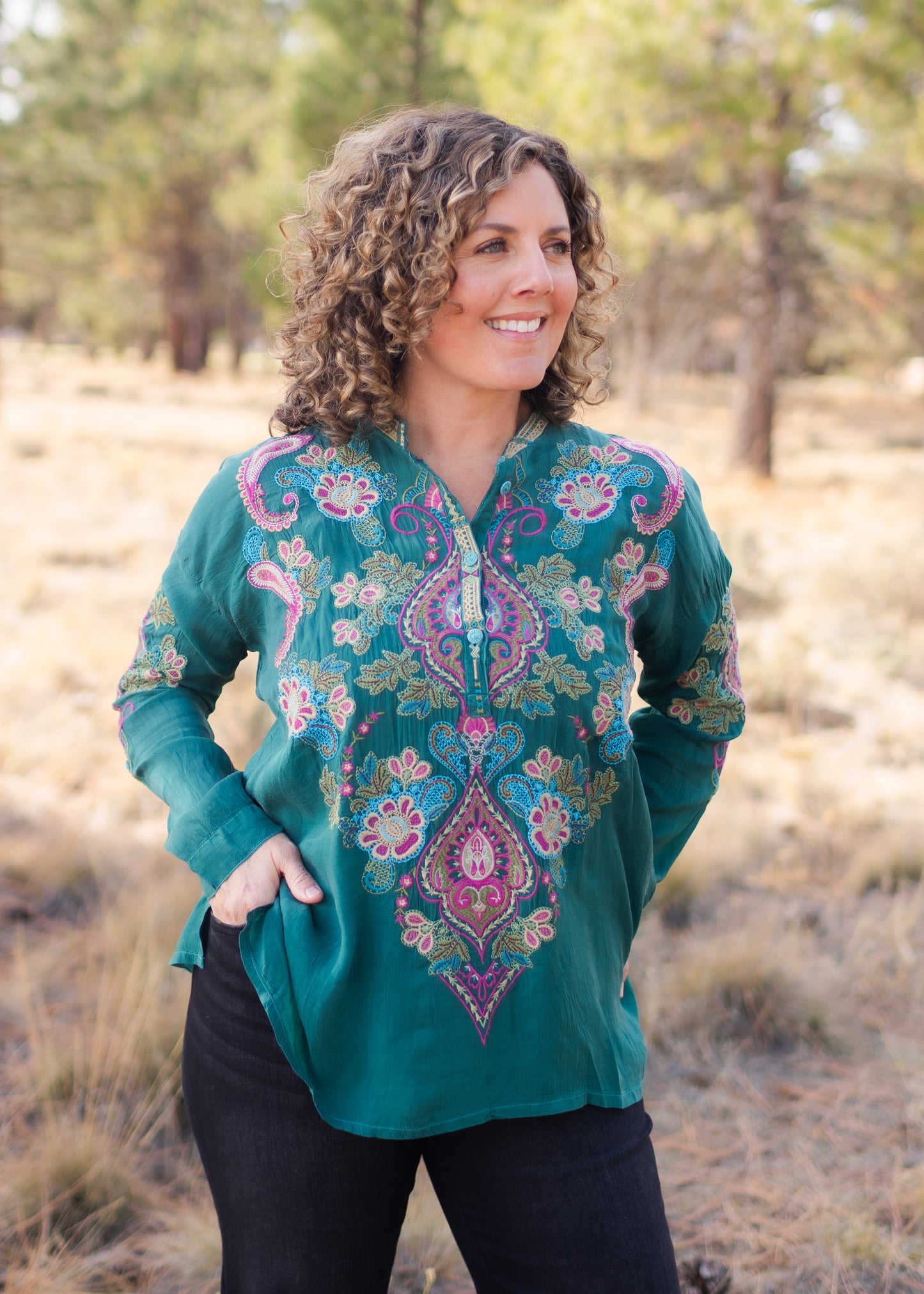 Audrey Fabiana Blouse | Johnny Was