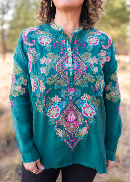 Audrey Fabiana Blouse | Johnny Was