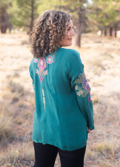 Audrey Fabiana Blouse | Johnny Was