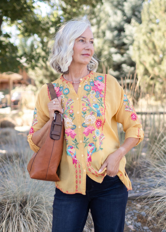 Audrey Shirt in Bamboo | Johnny Was