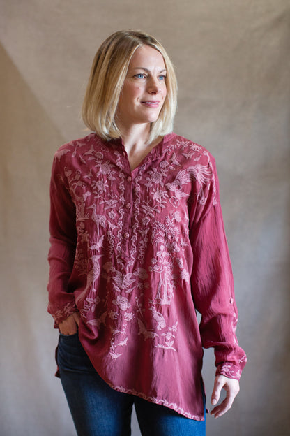 Noah Tunic in Pomegranate