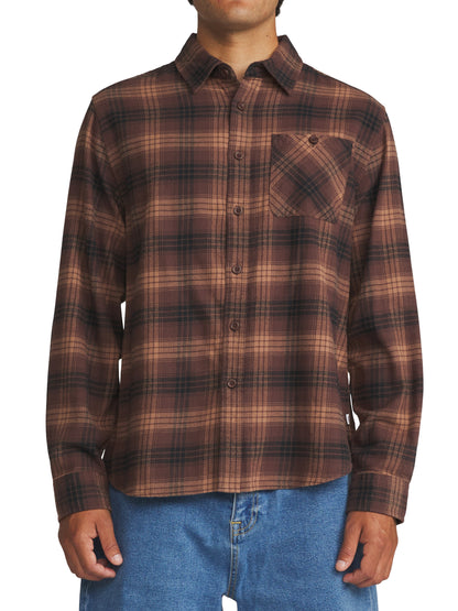 Derek Flannel in French Roast Plaid | Katin