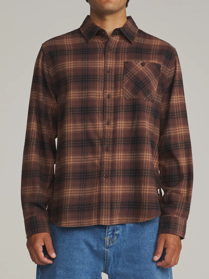 Derek Flannel in French Roast Plaid | Katin