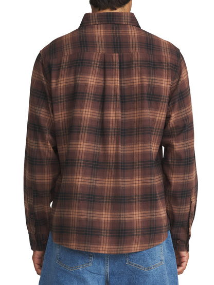 Derek Flannel in French Roast Plaid | Katin